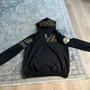 Lakers black pull over hoodie